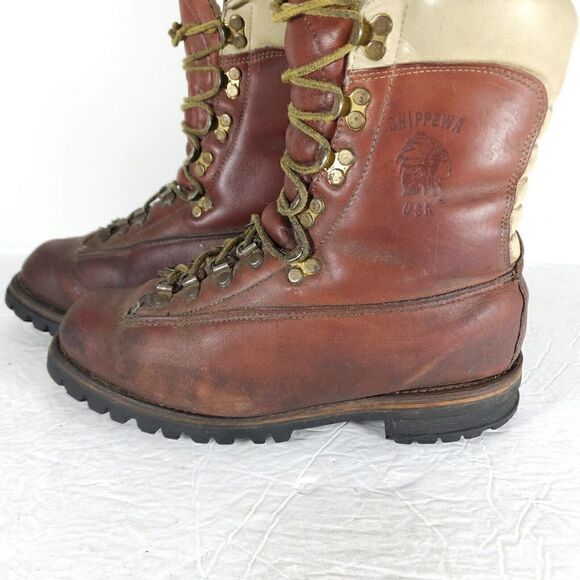 CHIPPEWA Men's 25480 US8,5 E Brown Leather Arctic Minus-50 F Work Hunting Boots - Picture 2 of 14